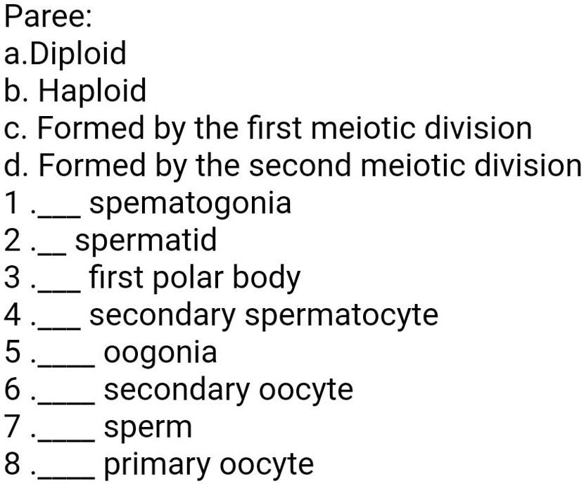 haploid or diploid first polar body