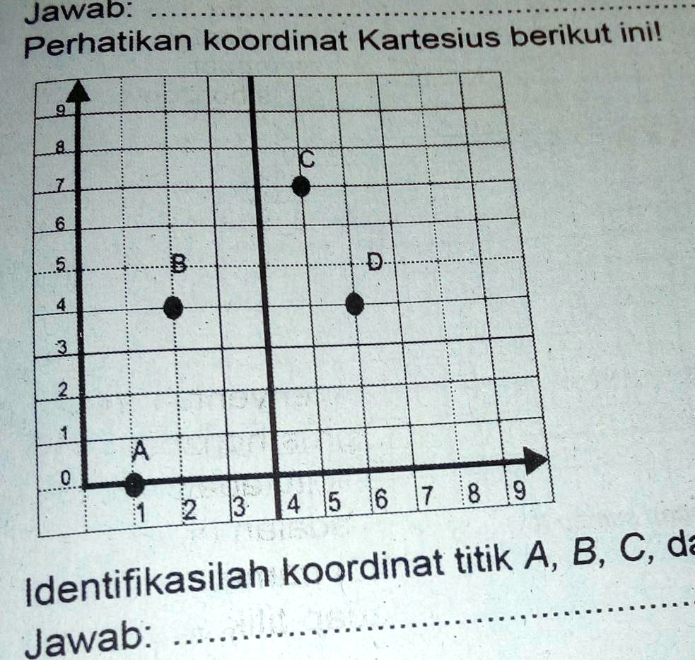 SOLVED: Identifikasilah Koordinat. A B C Dan D Jawap: Perhatikan ...