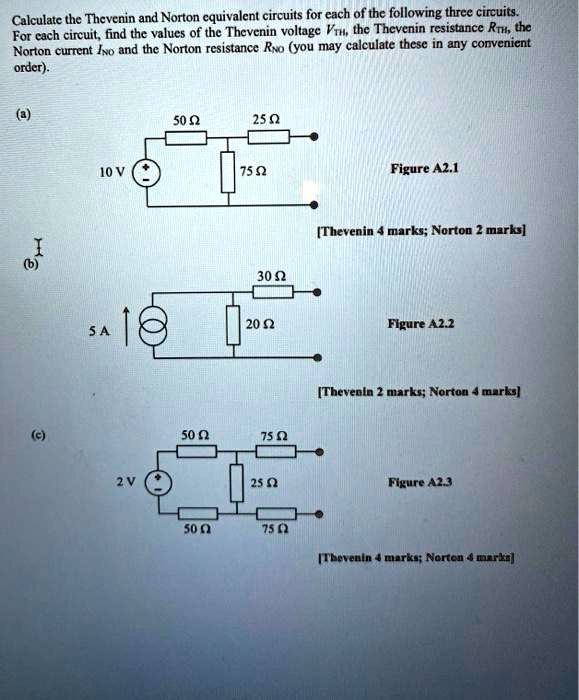 VIDEO solution: Calculate the Thevenin and Norton equivalent circuits ...