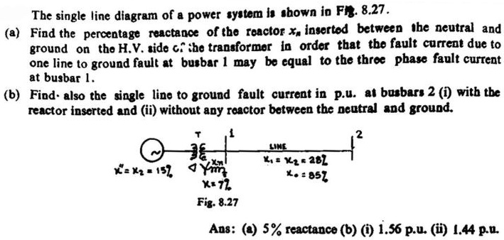 SOLVED: Ground on the H.V. side of the transformer in order that the