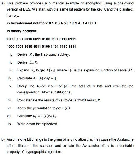 A This Problem Provides A Numerical Example Of Encryption Using A One ...