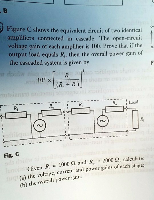 SOLVED: Two amplifiers connected in cascade. The open-circuit voltage