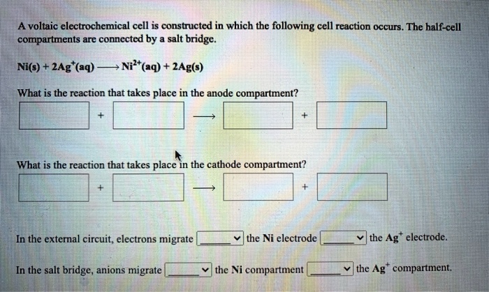 alvoltaic electrochemical ccll is constructed in which the following ...
