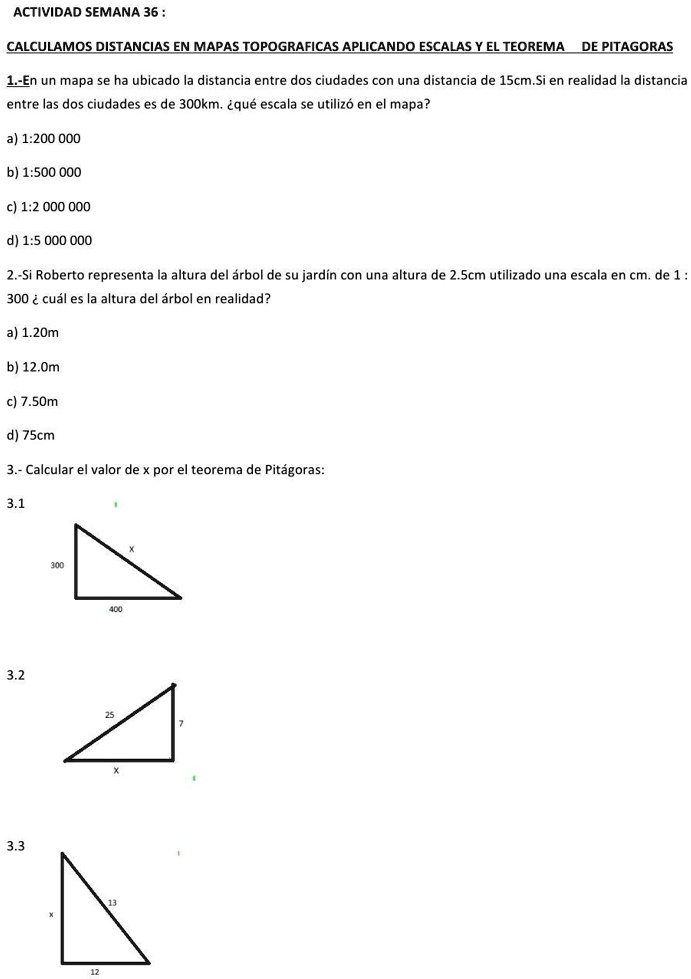 SOLVED: Ayuda Porfavor Se Los Suplico ACTIVIDAD SEMANA 36 CALCULAMOS ...