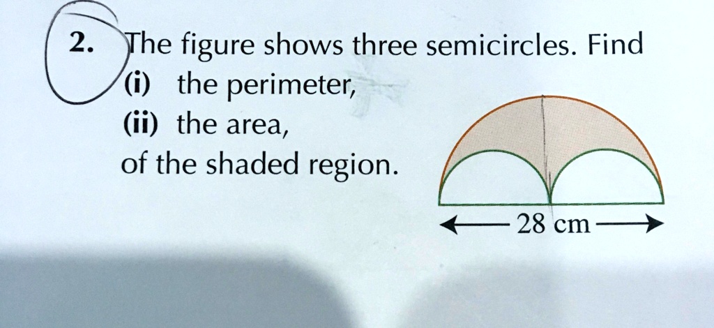 solved-the-figure-shows-three-semicircles-find-i-the-perimeter-ii-the-area-of-the-shaded