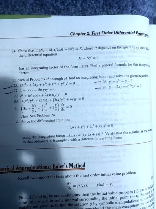 Solved (a) Show that if (N. – My)/(xM – YN) = R, where R