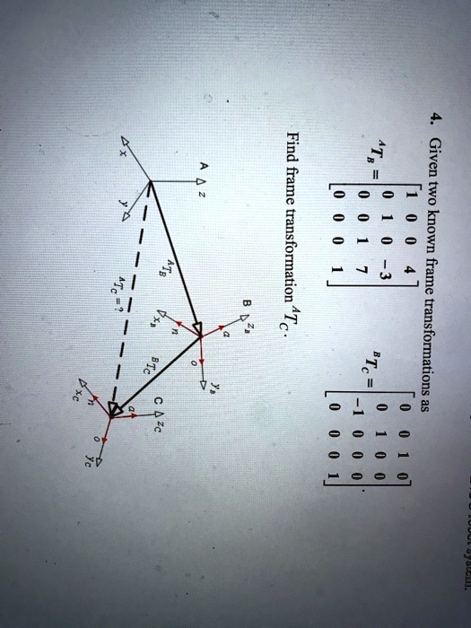 y az atb 0001 001 010 3 1004 4 given two known frame transformations as ii czc 0 1 0 00034