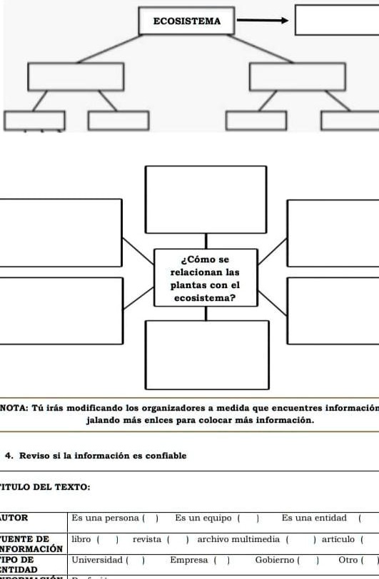 SOLVED: por favor Ayúdenme a hacer este mapa conceptual ECOSISTEMA Cómo ...