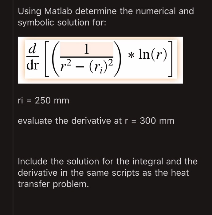 Using matlab determine the numerical and symbolic solution...