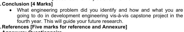 SOLVED: Conclusion [4 Marks]: What engineering problem did you identify ...