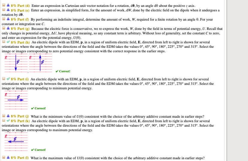 Solved 8 Part D Enter An Expression In Cartesian Unit Vector Notation For Rotation D0dv Ii 3956