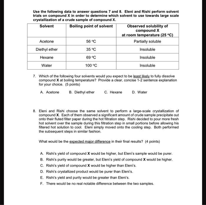 SOLVED Use the following data to answer questions and Eleni and Rishi