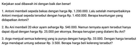 SOLVED: Tolong Kak Bantuin Yang Jago Matematika Note's: No Ngasal Pakai ...