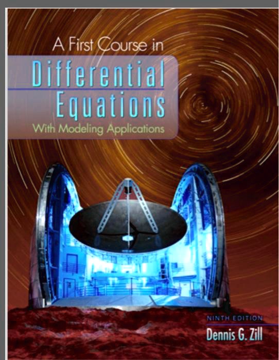 SOLVED: A First Course In Differential Equations With Modeling ...