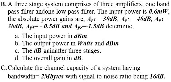 How to Calculate the Output Power of a Circuit rated in dBm 