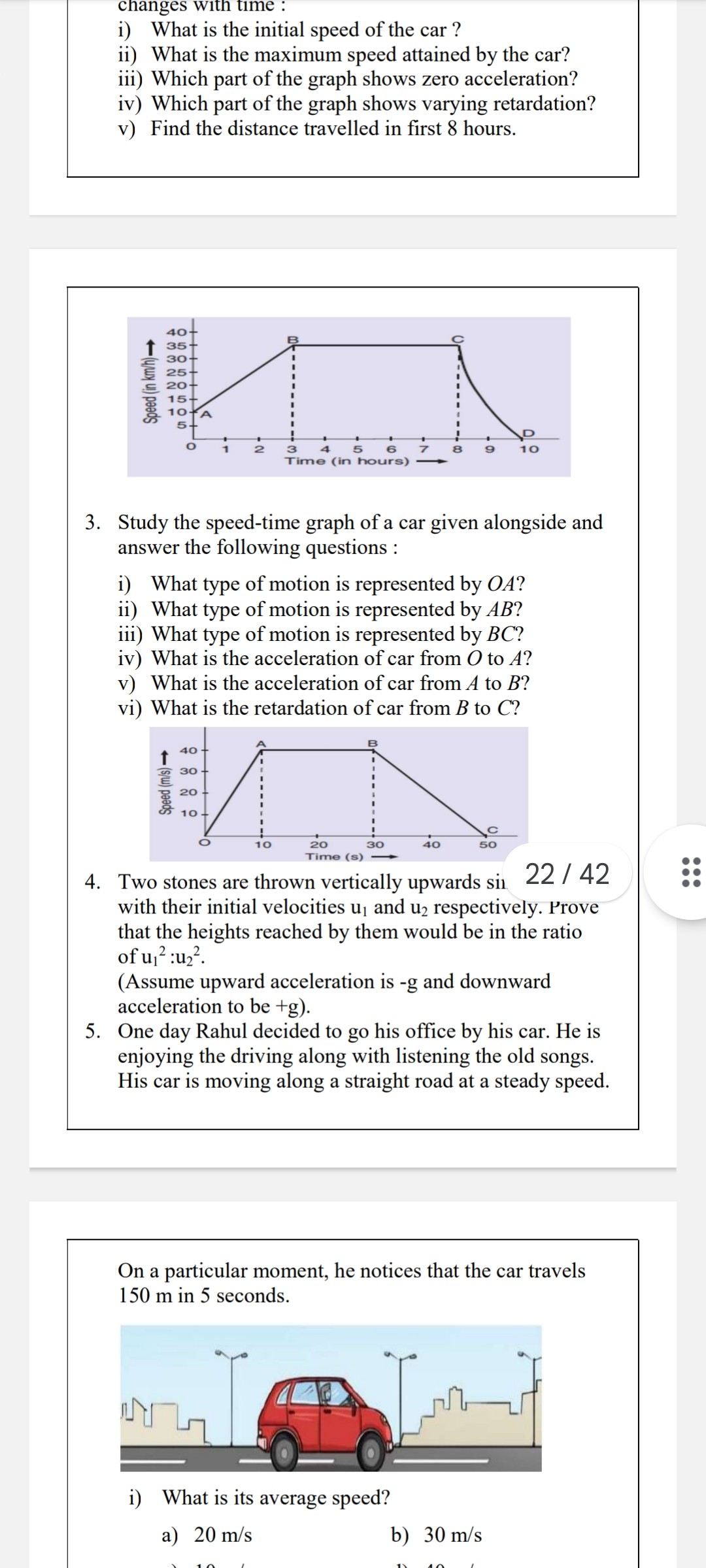 solved-changes-with-time-i-what-is-the-initial-speed-of-the-car-ii