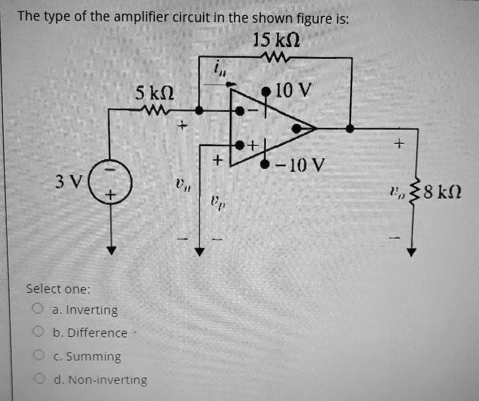 solved-the-type-of-the-amplifier-circuit-in-the-shown-figure-is-15-k