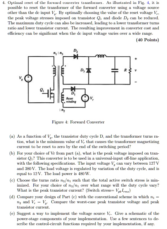 SOLVED: Optimal Reset of the Forward Converter Transformer As ...