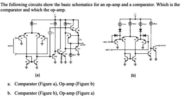 SOLVED: The Following Circuits Show The Basic Schematics For An Op-amp ...