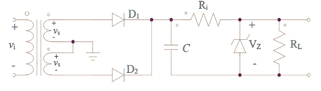 SOLVED: To Design A DC Power Supply Circuit As Shown In Figure Q4 That ...