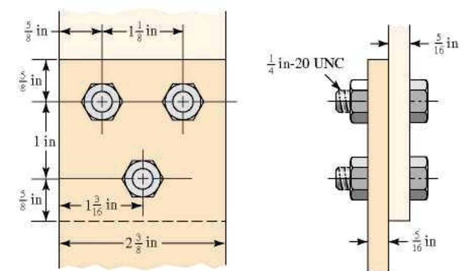 SOLVED a) Define the terms clutch and brake. (2 pts) b) The bolted connection shown in the