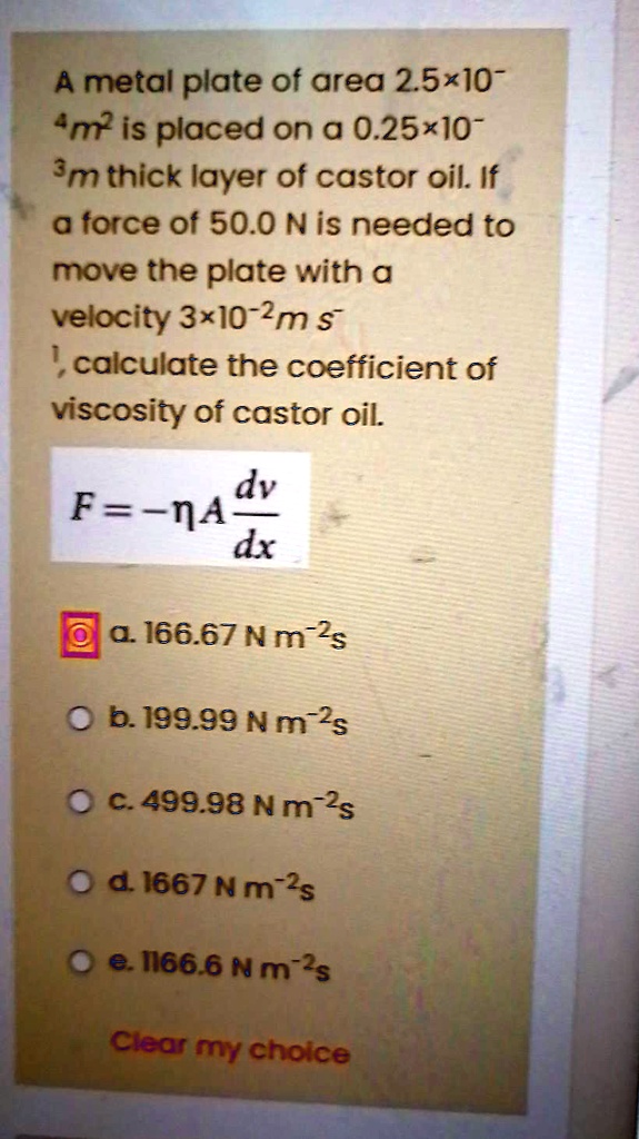 A metal plate of area 2.5*10^4 mÂ² is placed on a 0.25*10^4 m thick