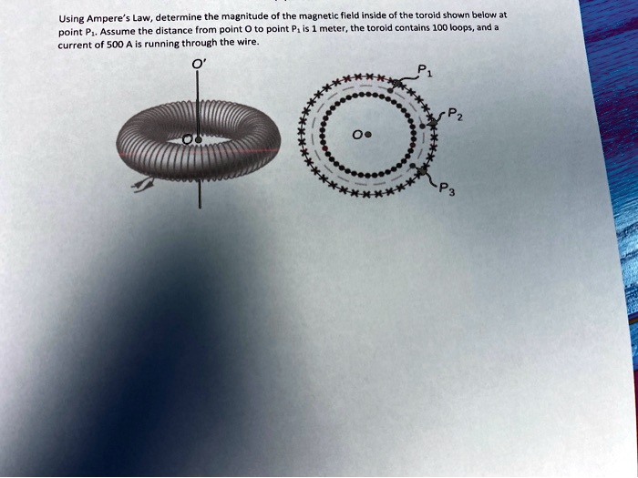 Using Ampere's Law, determine the magnitude of the magnetic field ...