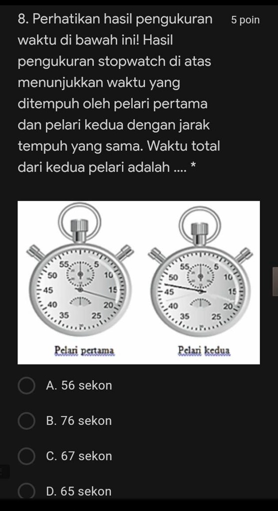 SOLVED: Tolong Dong Soal IPA Pilihan Ganda 8. Perhatikan Hasil ...