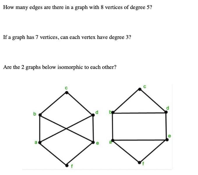 SOLVED: How many edges are there in a graph with vertices of degree 52 ...