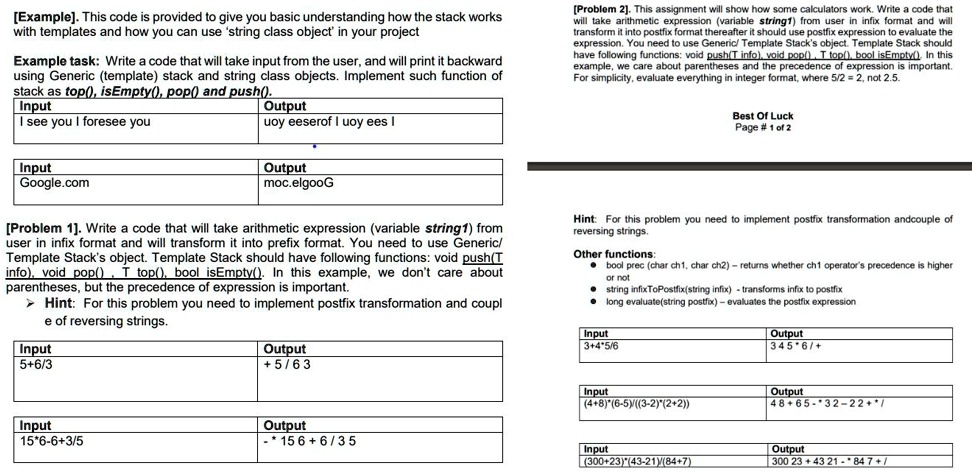 SOLVED: The programming language is C++! [Example]. This code is ...