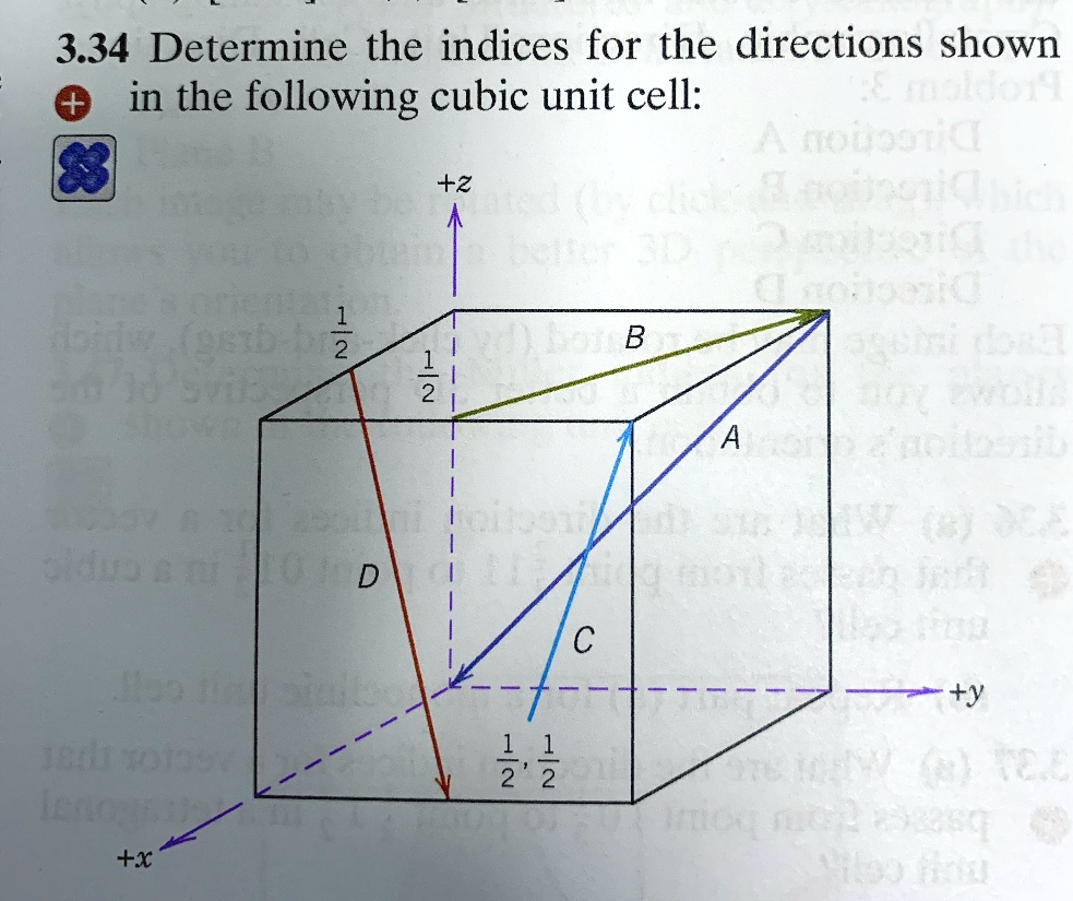 334 determine the indices for the directions shown in the following ...