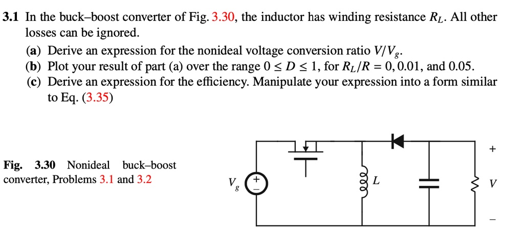 31 in the buck boost converter of fig 330 the inductor has winding ...