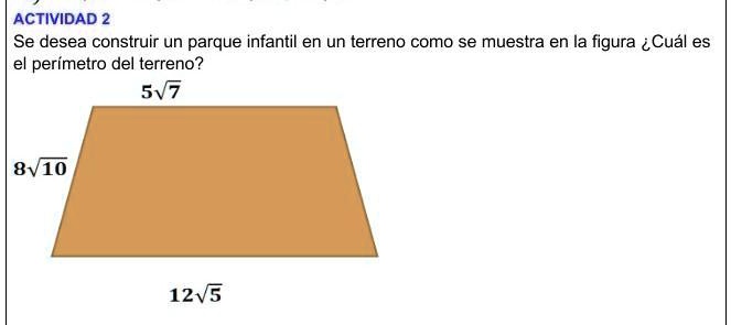 SOLVED: Se desea construir un parque infantil en un terreno como se ...