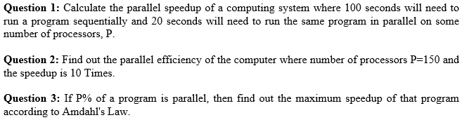 Calculate speedup in parallel computing, by Tan Bui