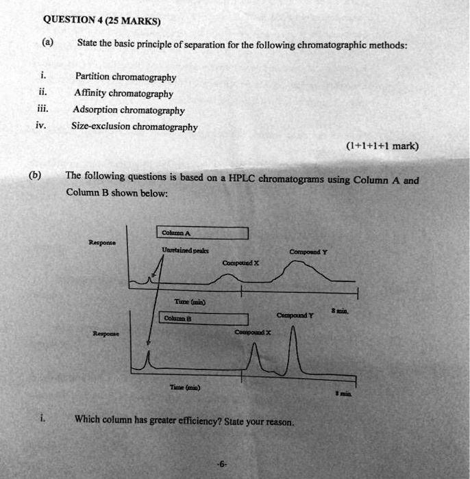 QUESTION 4 (25 MARKS) State the basic principle of separation for the