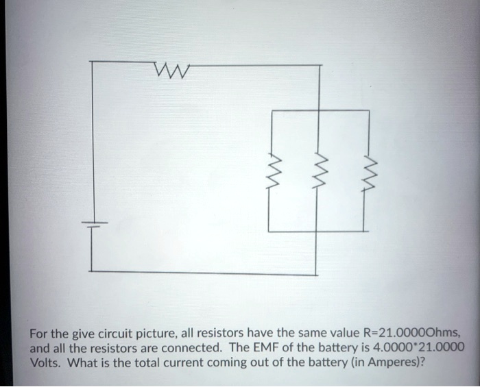 SOLVED For the give circuit picture, all resistors have the same value