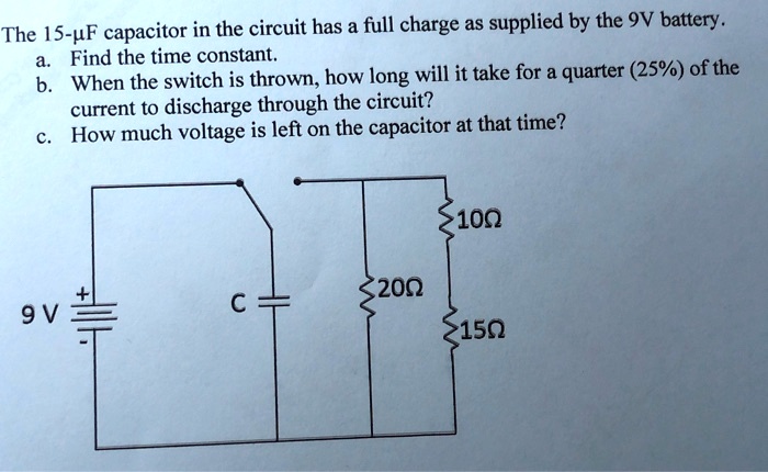 The Is Pf Capacitor In The Circuit Has A Full Charge Solvedlib 2622