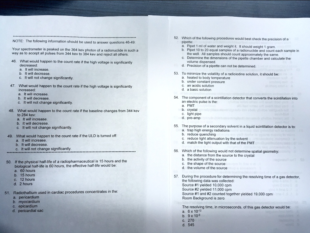 SOLVED Which of the following homogeneities would best check the