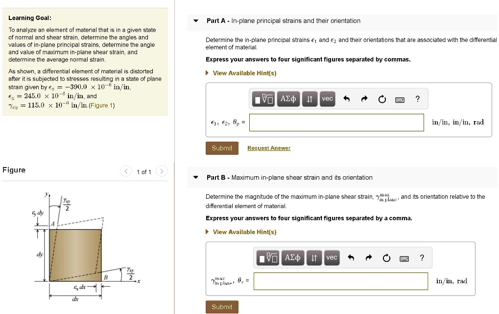 Learning Goal: Part A - In-plane principal strains and their ...