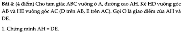 Solved BÃ I 4 4 Ä‘iáƒm Cho Tam GiÃ¡c Abc VuÃ´ng áŸ A Ä‘Æ°á Ng