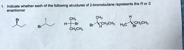 SOLVED: Indicate whether cach of the following structures of 2 ...