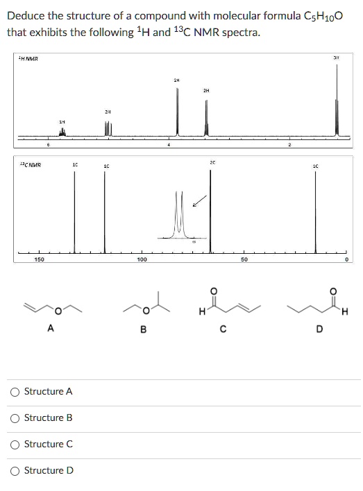 SOLVED: Texts: Deduce the structure of a compound with molecular ...