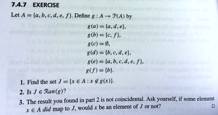 Solved 7 4 7 Exercise Let A A B A D E F Define G A P A By G A A D E G B C F G C G D B A D E G E A B A D E F G F