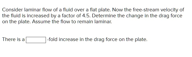 Consider laminar flow of a fluid over a flat plate. Now the free-stream ...