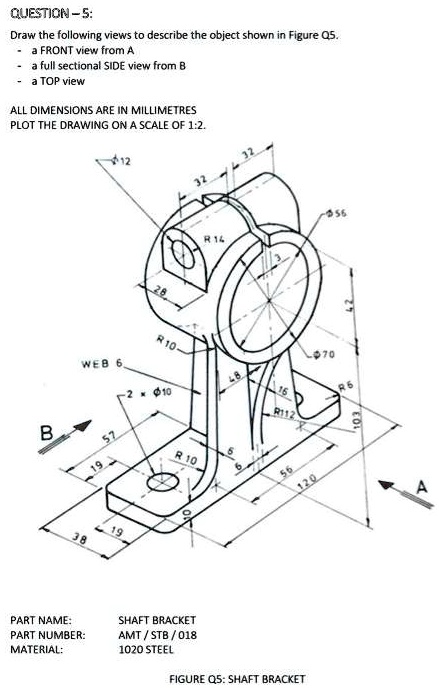 SOLVED: Can you please draw the following object by AutoCAD, screenshot ...