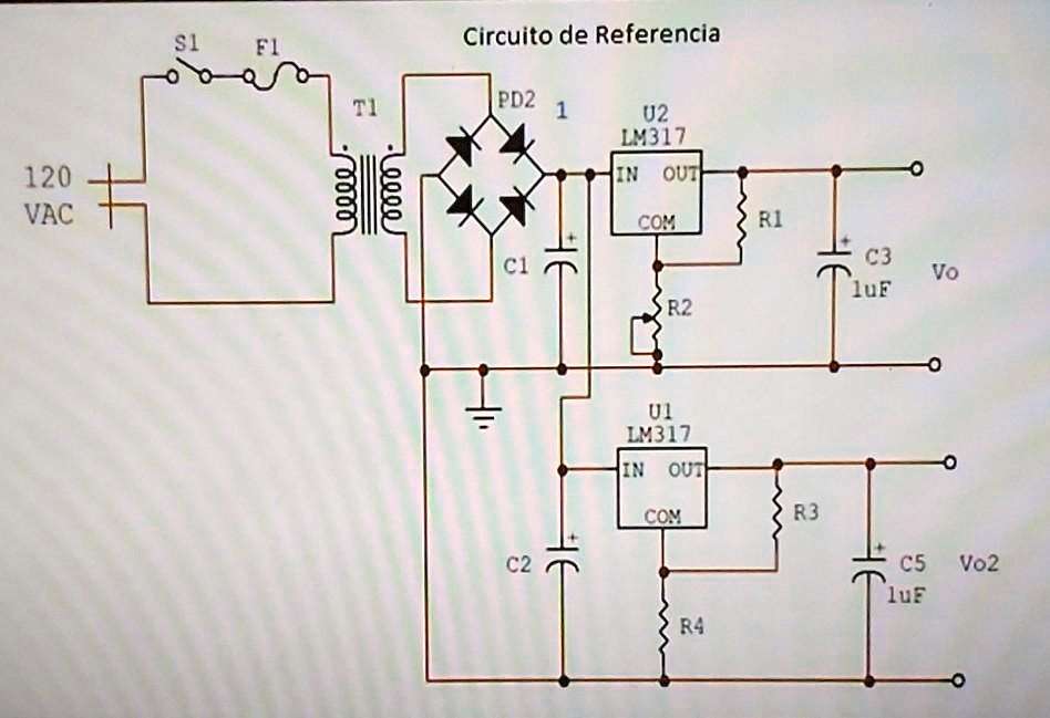 SOLVED Draw the schematic of a power supply that generates the