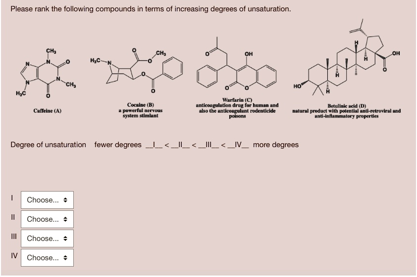 SOLVED: Please rank the following compounds in terms of increasing