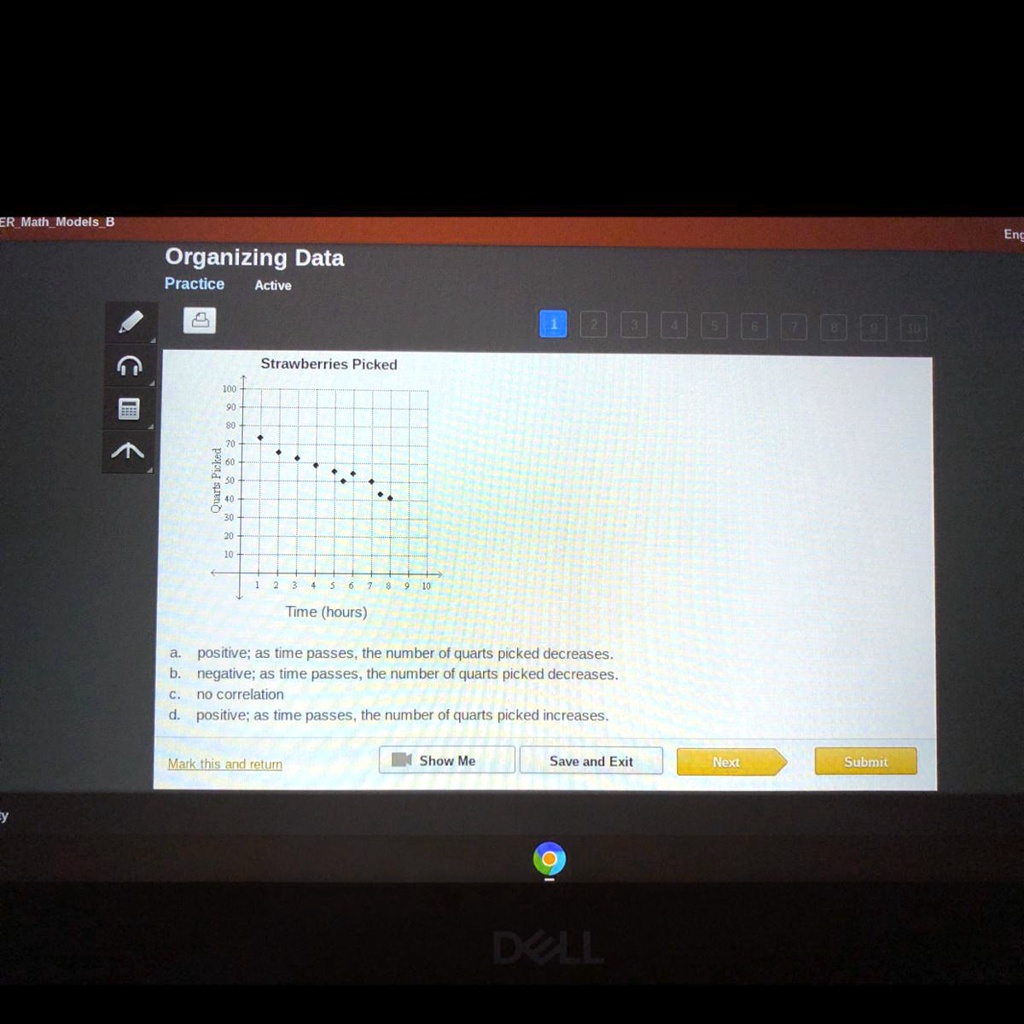 SOLVED: 'Determine wether the graph shows a positive correlation ...