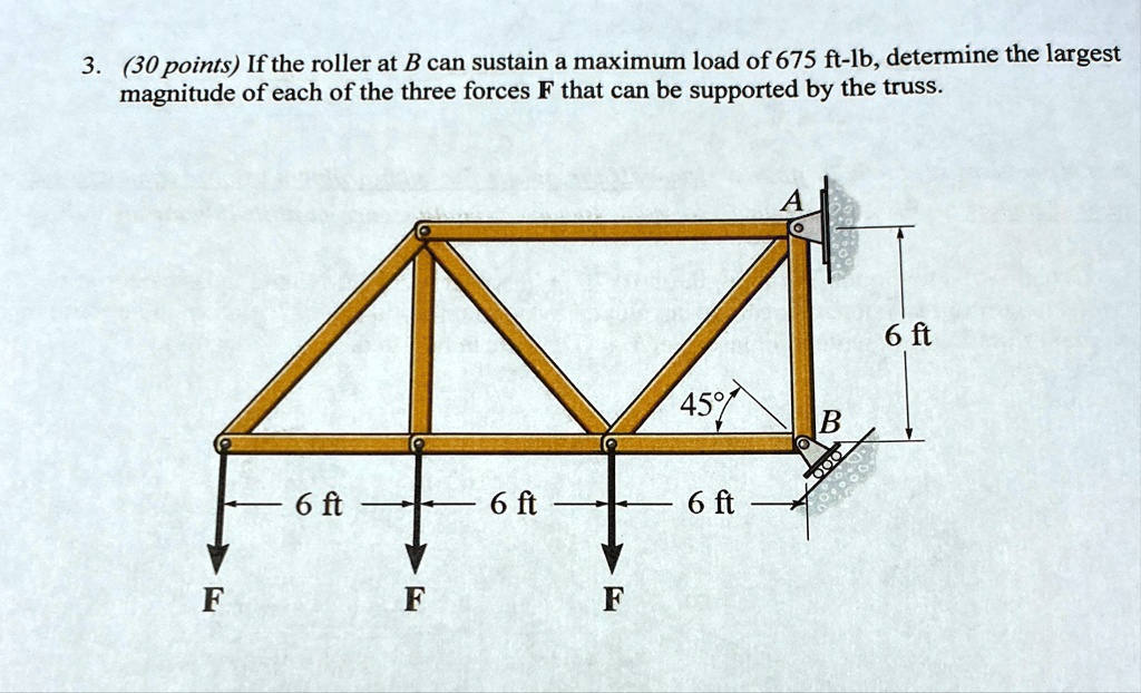 [GET ANSWER] 3 30 points if the roller at b can sustain a maximum load ...