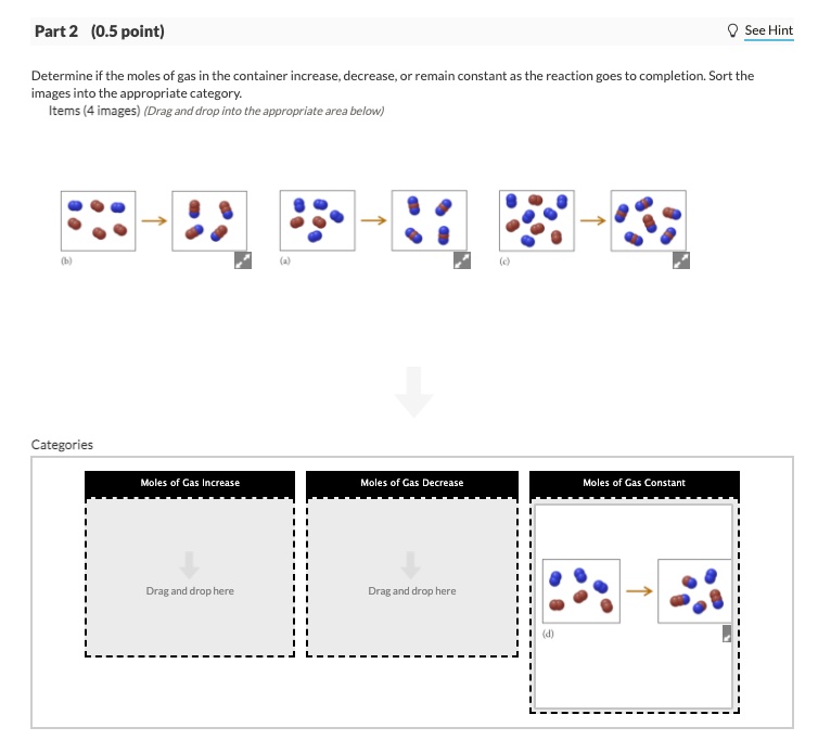 part 2 05 point see hint determine if the moles of gas in the container ...